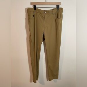 VRST Limitless 4-Way Stretch Athletic Performance Chino Pants Size 38 x 30 Tan